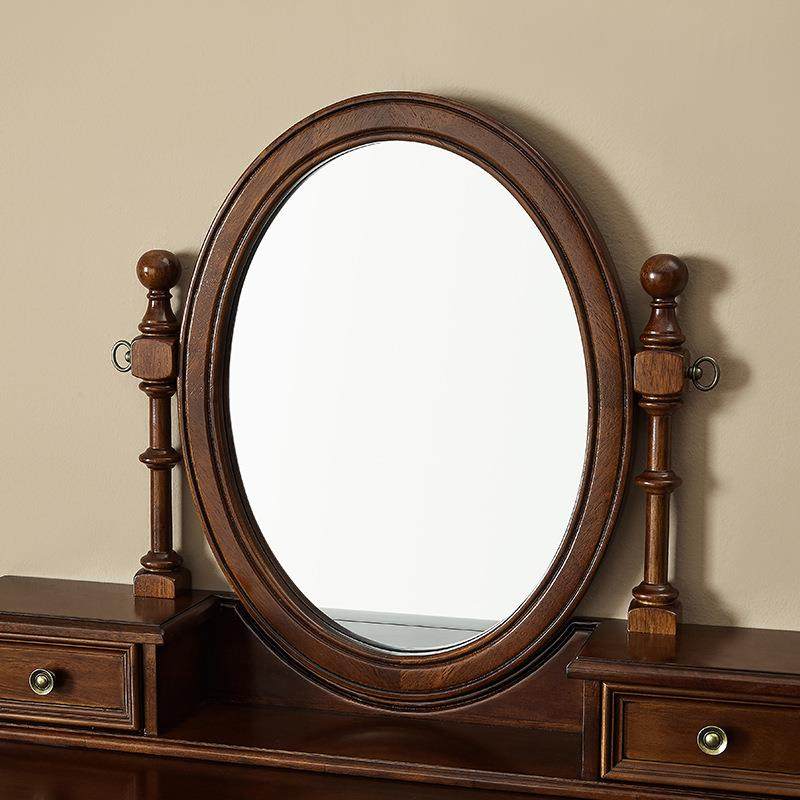 梳妆台美式乡村实木梳妆台卧室网红梳妆台迷你简约小梳妆台化妆桌,淘宝优惠券,粉丝福利购,淘宝优惠卷