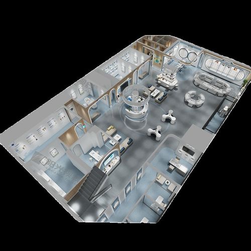 眼镜店展示柜定制玻璃高密度板眼镜展柜定制医院眼镜店面装修设计 - 图3