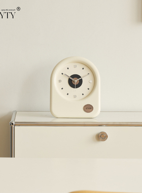 TEBOYTY家居客厅台式座钟简约装饰品玄关电视柜高端大气桌面摆件