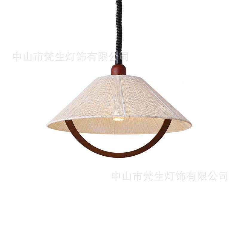 美室式古可升降餐式厅吊复灯日编织麻绳木艺餐台311卧书房田园灯,淘宝优惠券,粉丝福利购,淘宝优惠卷