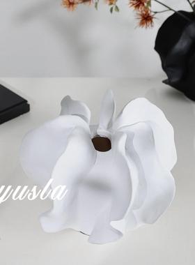 意式简客厅样板间厅吧台柜餐厅茶几插EBQ干花瓶花器摆客件软装饰