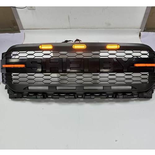 适用21-24年福特F150升级带灯前中网谢尔比款前中网格栅网格前脸 - 图1