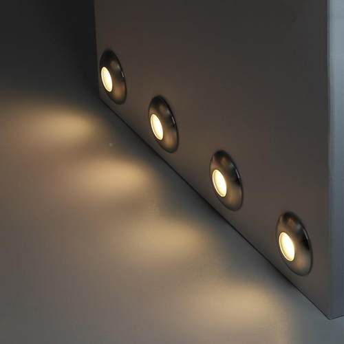 灯1W户IP67外甲板灯30m墙m角走廊过道台阶12V地1W地板灯埋灯防水 - 图1