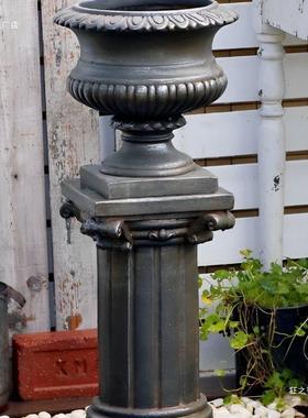 石膏展T7370016罗马脂柱示台底座树花园庭院花婚盆庆道具摆件欧式