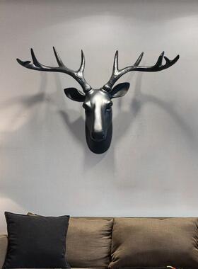 创品欧北风格仿复古真动物鹿头墙壁挂饰品挂件室意ZJ32070内工艺