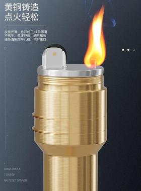创意黄铜火箭机模型打火摆件火箭打火仿真空发航射运打载火箭火机