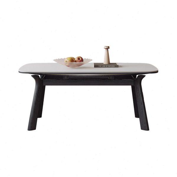 法式复古黑色伸缩岩板实木餐桌家用小户型折叠桌轻奢方圆两用餐桌,淘宝优惠券,粉丝福利购,淘宝优惠卷