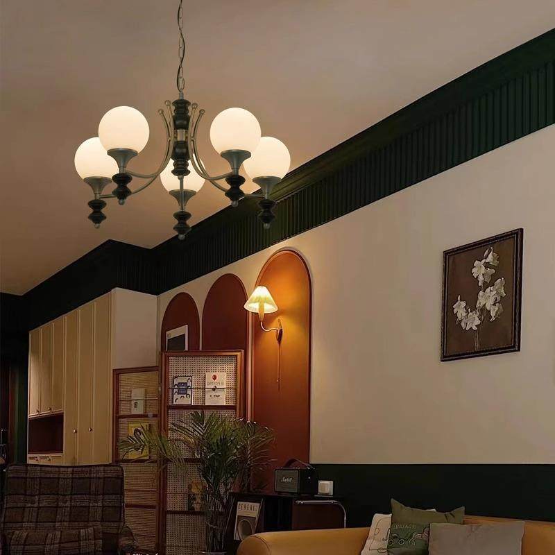 法式中古客厅吊风852灯眼魔豆餐厅灯大气美式护复古实书木主卧房,淘宝优惠券,粉丝福利购,淘宝优惠卷