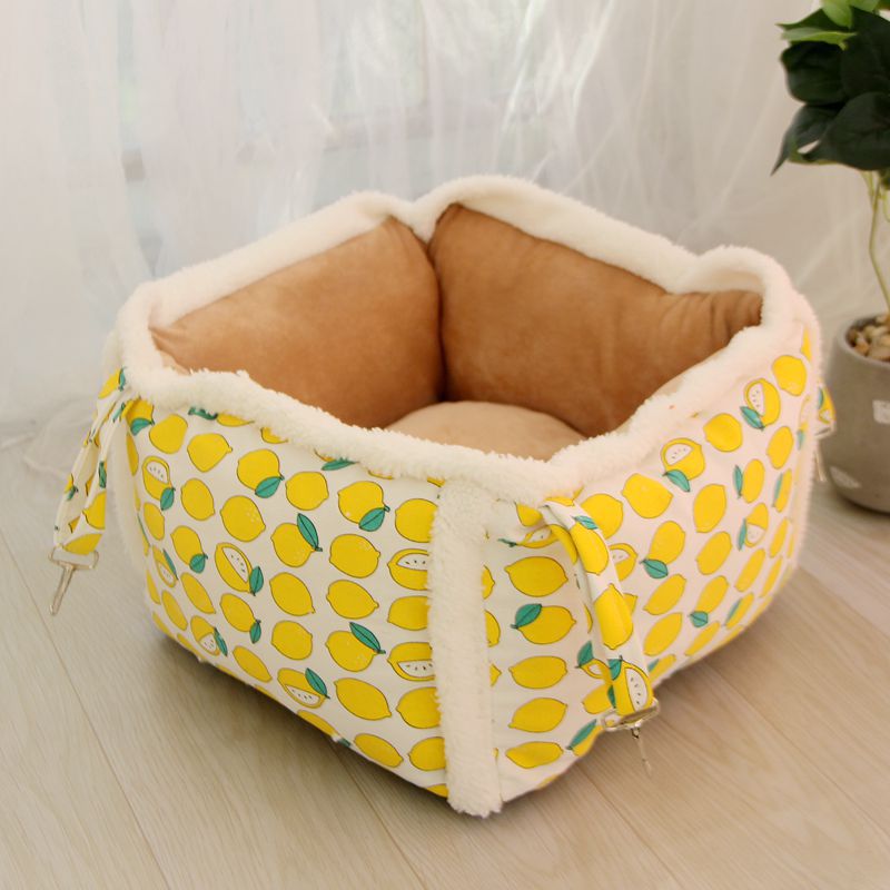 厂家新款猫窝冬季保暖猫咪吊床挂式两用宠物窝可拆洗狗窝猫咪吊篮 - 图1