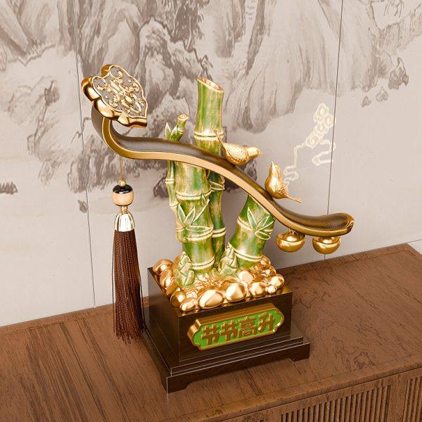 节节高升招财竹子摆件客厅桌面送领导办公室酒柜装饰升职国风礼物,淘宝优惠券,粉丝福利购,淘宝优惠卷