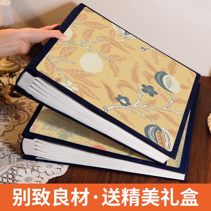 相册本纪念册复古插页相簿家庭影集打印照片6寸收纳本拍立得相册 - 图0