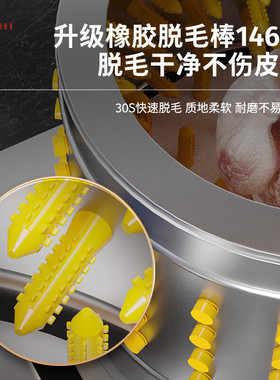 猛世家禽脱毛机商用鸡鸭鹅鹌鹑脱毛机 全自动不锈钢拔毛机