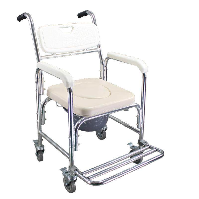 浴室铝合金带轮座椅淋浴凳老人卫生间坐便凳洗澡椅万向轮冲凉浴椅,淘宝优惠券,粉丝福利购,淘宝优惠卷
