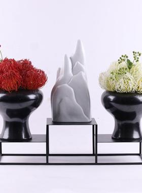 简约MC-TY-29底方茶铁架绿萝盆栽花艺架子现代家居饰室内饰品摆形