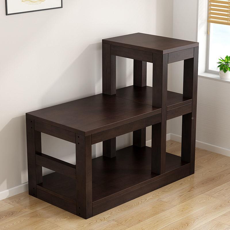 德509尼雅缸简易座鱼缸底架子实木高低组合落架子地架鱼上过滤架 - 图3