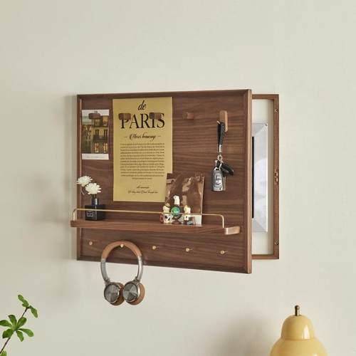 开门式表CGC箱盒网红实木挂画轻遮奢感挡置物架电配电闸箱装饰画 - 图0