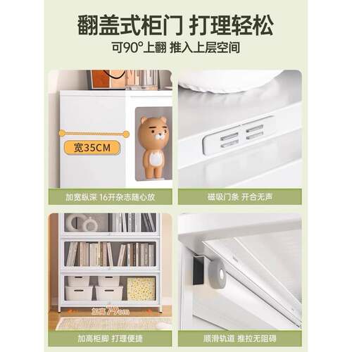 my书柜痛JNJ柜童尘书架客儿厅家防透明展示柜收纳用柜钢制储物柜 - 图2