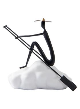 代简约抽象般人物艺术摆件轻软装PZ816样板划房书房书柜奢创意装