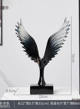 风生水起公酒柜装饰品摆次件轻上奢客厅办室高端大气档感柯咖童麦