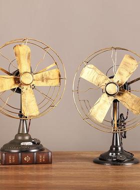 古道铁艺风扇模型玄复关橱7123B窗陈列装饰品怀旧工艺品影楼具工
