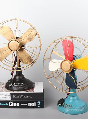 复怀品旧老式电风扇型模摆件酒吧咖啡厅餐181840厅橱窗装饰道古具