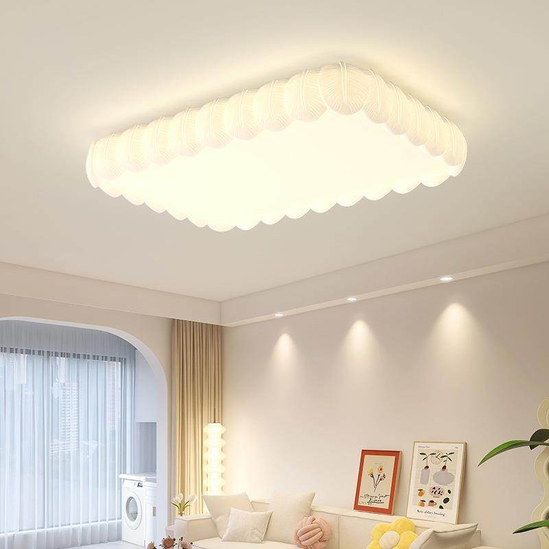 客厅灯吸顶灯奶油风羽毛灯全光谱护眼卧室2025年新款网红北欧灯具,淘宝优惠券,粉丝福利购,淘宝优惠卷