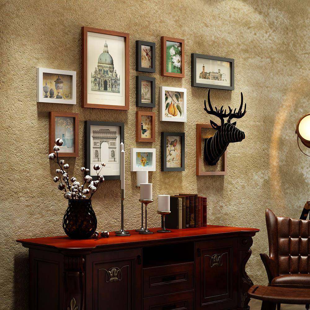 高分头子_0231美式复画古照片墙组合意相框挂画创鹿装饰背0231景,淘宝优惠券,粉丝福利购,淘宝优惠卷