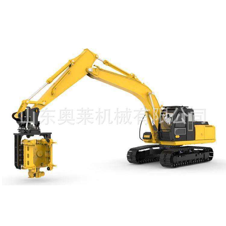 侧夹打桩机建筑工程光伏打拔桩机侧夹式打桩锤挖机振动锤沉桩机,淘宝优惠券,粉丝福利购,淘宝优惠卷