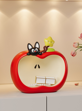 创意苹果钥匙收纳玄关摆件