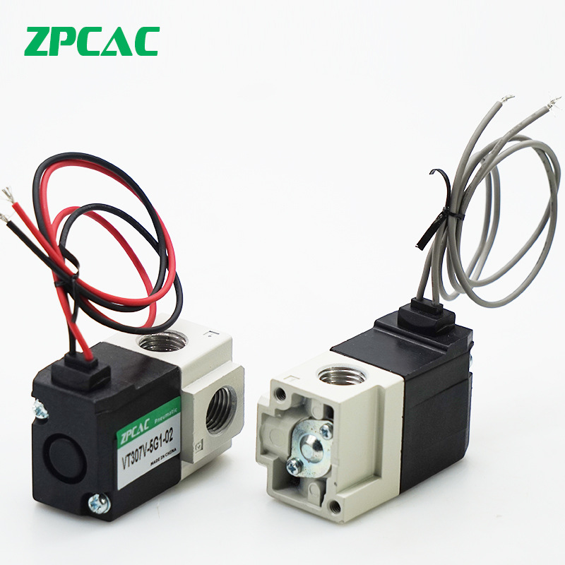 真空电磁阀VT307V/VT307-4G1/5G1-02气动电磁阀替SMC高频阀DC24V - 图1