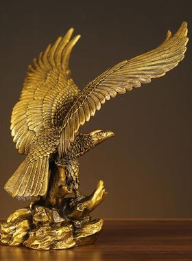 黄铜大展宏图大老摆件公室家居IQM装办铺饰品店公司开鹰业礼品