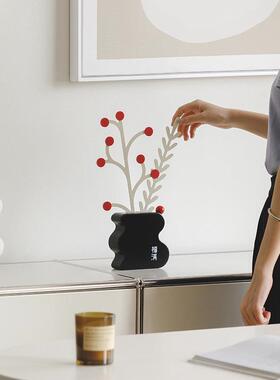 wozTYOS435omo准卧室电视玄柜屋饰品家居桌面关仿真花装饰摆件轻