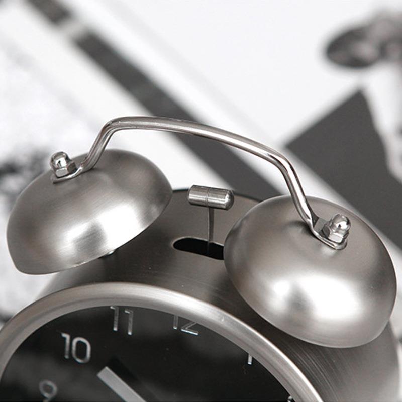 床机械超声小闹钟创意大个性学生用尚卧MJK109室头静音时钟表现代 - 图0