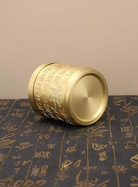 全铜车载烟灰缸祥云百福携式防风防飞灰便礼VAC家用带盖烟缸创意