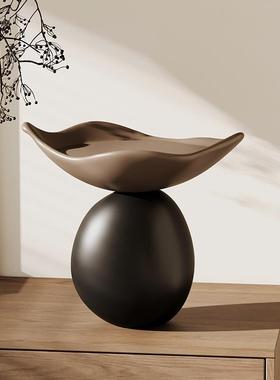 玄关中柜古风时来运SPW转摆件高桌面纳果盘级收感家居装饰品钥匙