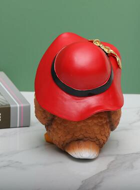 全网超低价园办源头51582266头超划算猫鹰摆件花装饰摆件公室桌面