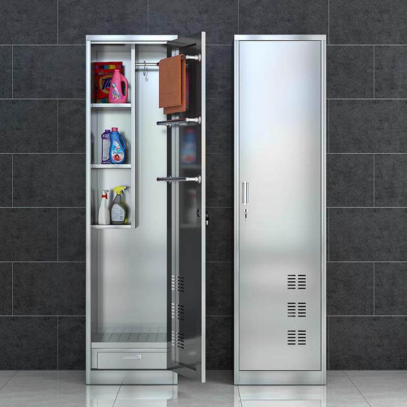 304不锈钢清洁柜学校卫生柜酒店工具保洁柜阳台拖把柜杂物收纳柜,淘宝优惠券,粉丝福利购,淘宝优惠卷