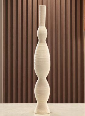 陶瓷花瓶摆件XH04意客径厅插花高级感长境小口电视柜玄关绿枝植摆