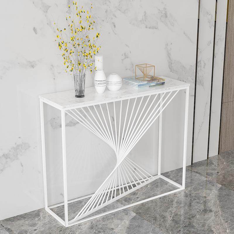 北欧入户玄关台桌轻奢客厅装饰铁艺大理石玄关桌,淘宝优惠券,粉丝福利购,淘宝优惠卷