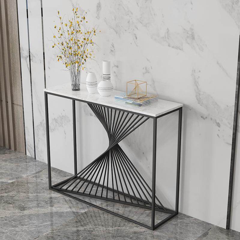 北欧入户玄关台桌轻奢客厅装饰铁艺大理石玄关桌,淘宝优惠券,粉丝福利购,淘宝优惠卷