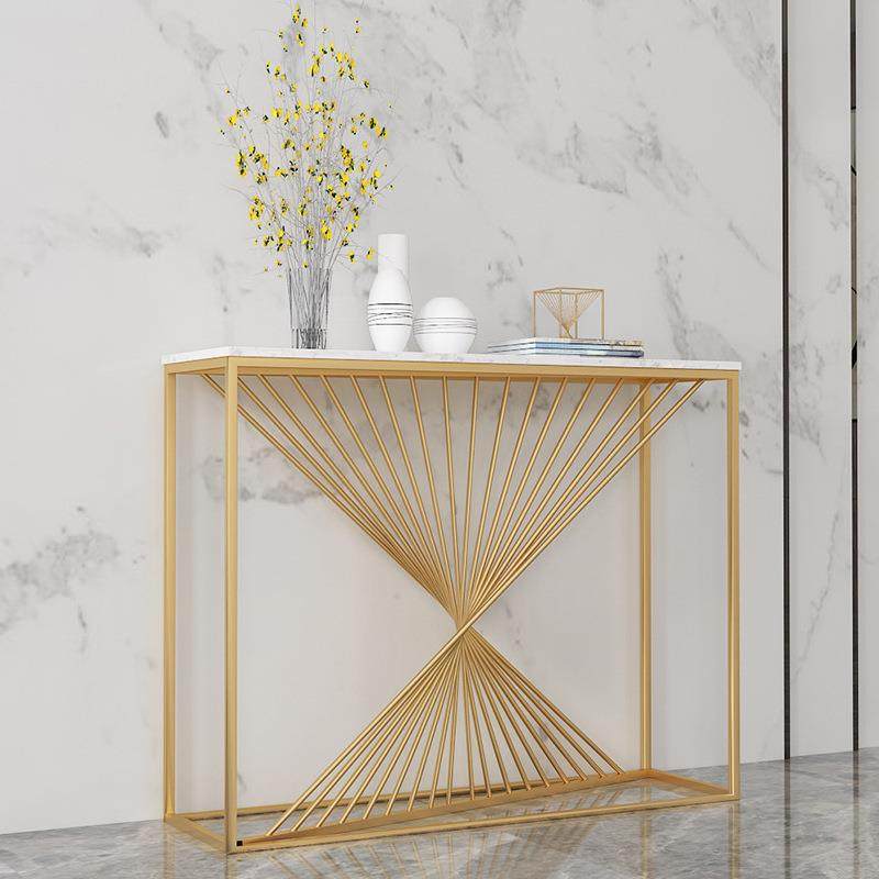 北欧入户玄关台桌轻奢客厅装饰铁艺大理石玄关桌,淘宝优惠券,粉丝福利购,淘宝优惠卷