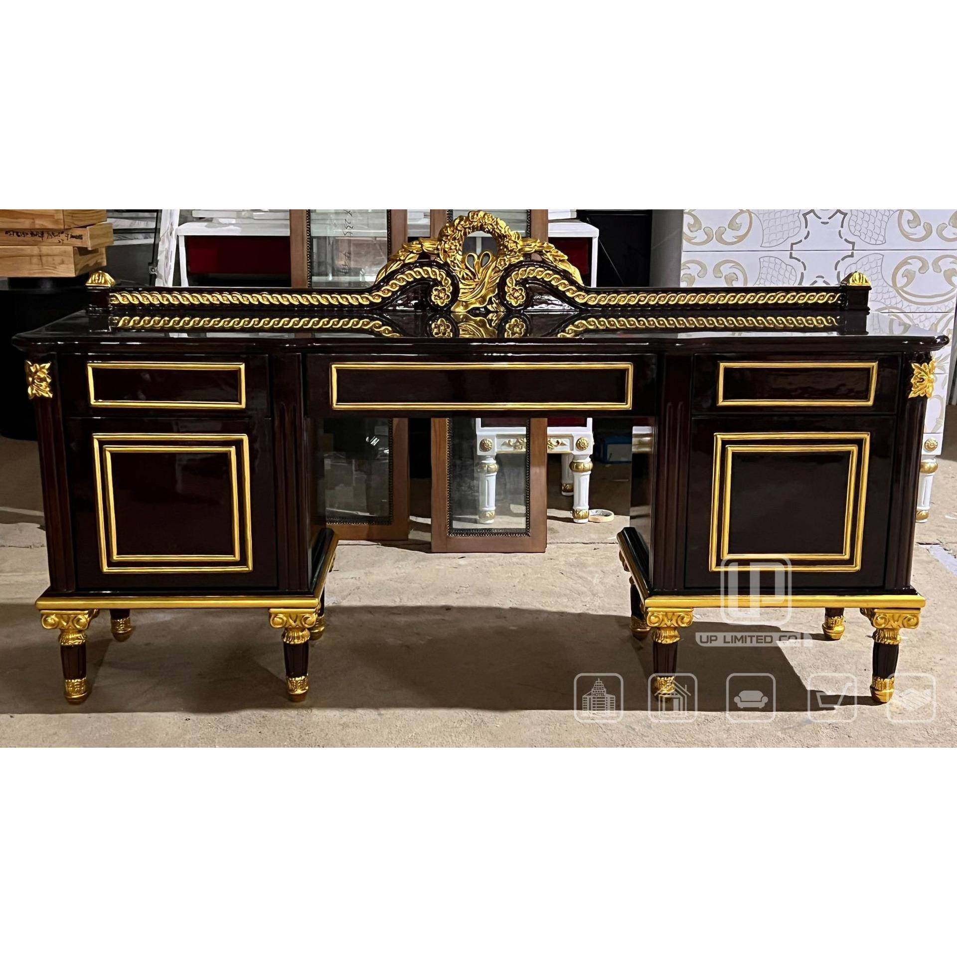 欧式新古典实木雕刻主卧化妆桌法式风格书房办公桌储物柜别墅家具,淘宝优惠券,粉丝福利购,淘宝优惠卷