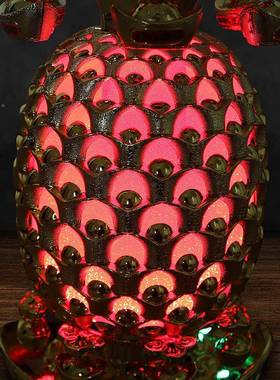 元宝招财树摆发件金财树金菠萝金桔DIC带闪光旋转桌面装饰摆设