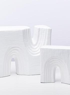 现代欧树脂创意几何拱门摆件软家LSZ0290装板间客厅样茶几桌面居