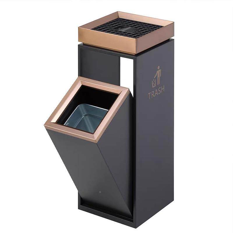 不锈钢烟梯垃圾桶带烟灰缸一商体用高端售楼部写字zhongren楼电口,淘宝优惠券,粉丝福利购,淘宝优惠卷