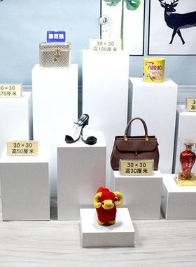 烤漆方展示台立展台展示柜柱展示台底座橱形窗展示台WDP地台模道