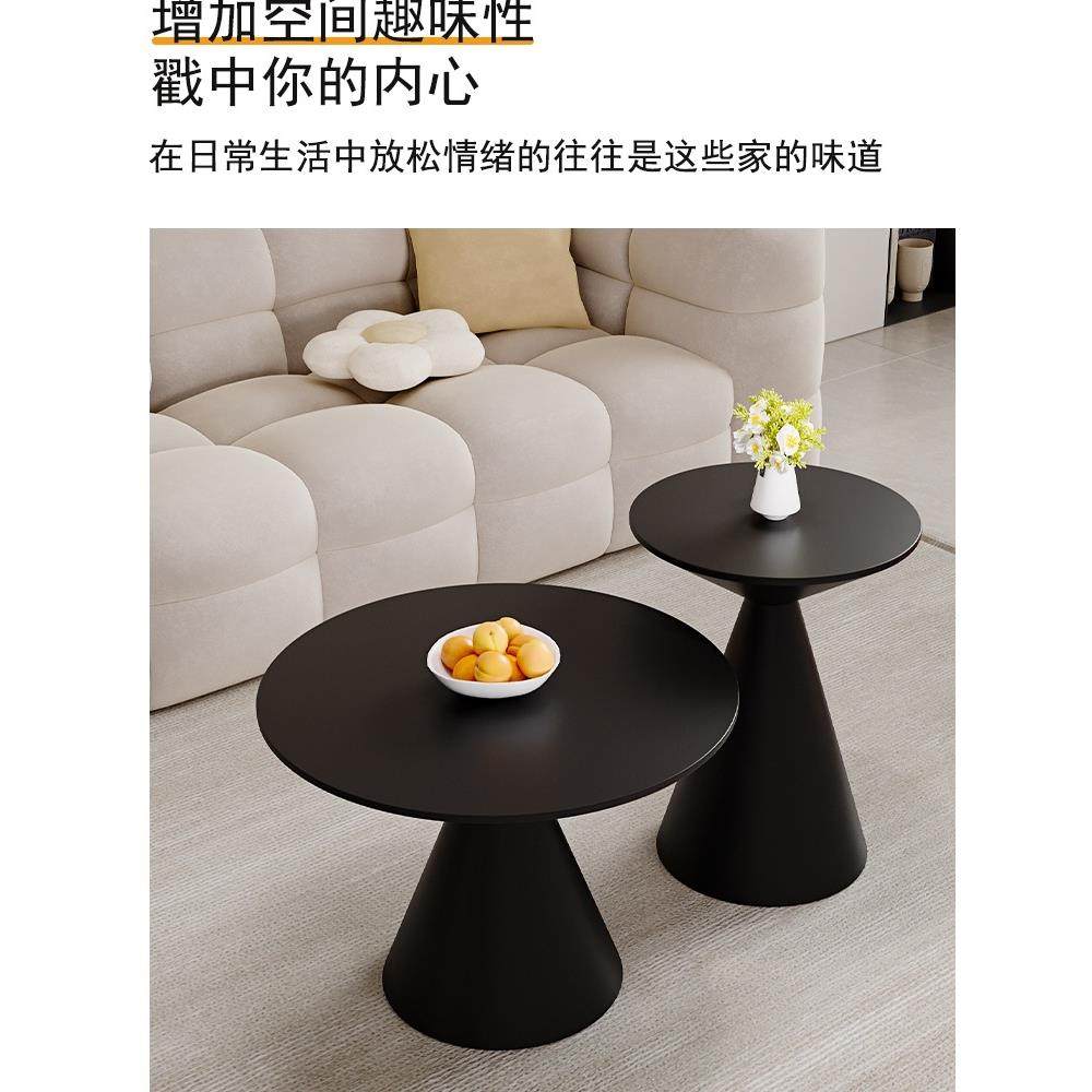 轻奢创意边几桌现代客厅沙发茶几小桌子民宿圆桌铁艺床边桌整装无,淘宝优惠券,粉丝福利购,淘宝优惠卷