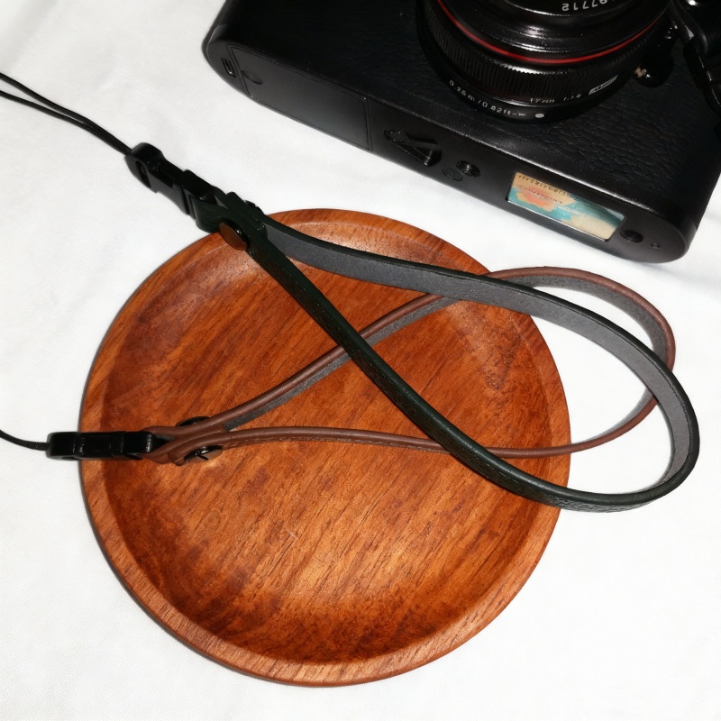 真皮相机手腕带快拆手挂绳适用于理光GR3/GR2/索尼zv1黑卡手腕绳4 - 图0