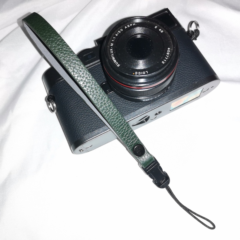 真皮相机手腕带快拆手挂绳适用于理光GR3/GR2/索尼zv1黑卡手腕绳4 - 图3