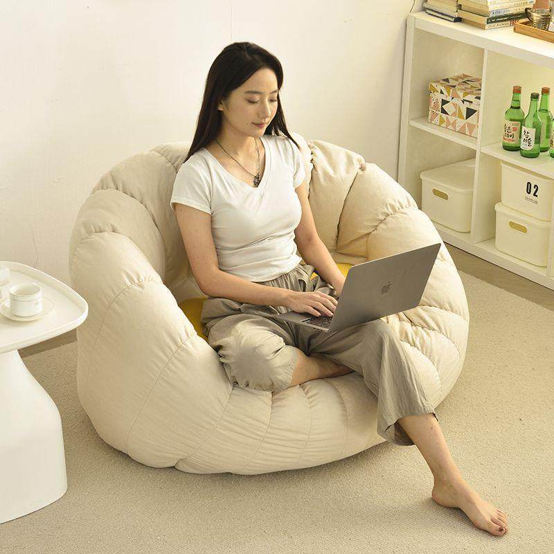 懒人沙发豆袋家用卧室可躺可睡网红阳台休闲躺椅卧室榻榻米小沙发,淘宝优惠券,粉丝福利购,淘宝优惠卷